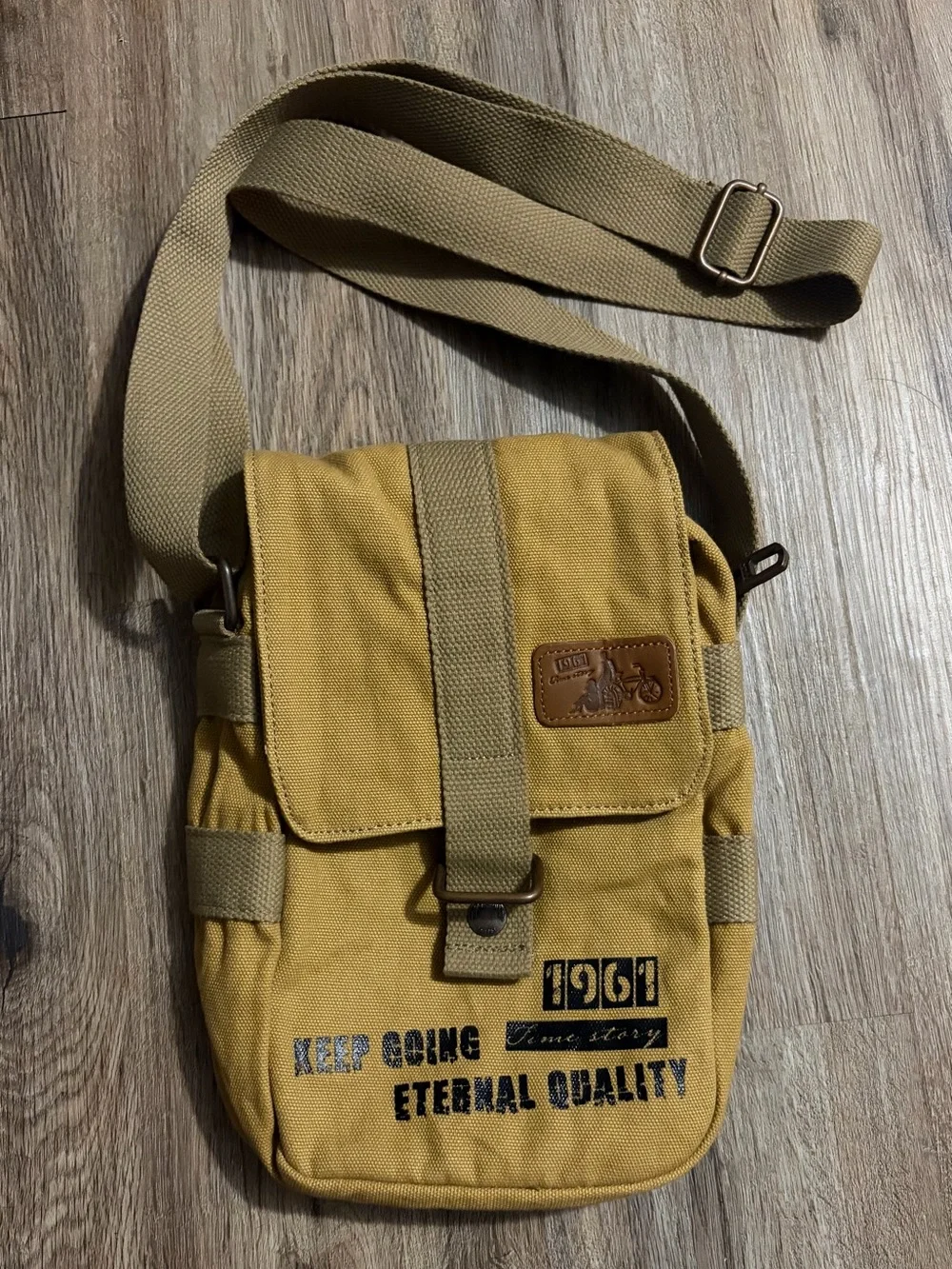 Time Story - Casual Canvas Messenger Crossbody Shoulder Bag